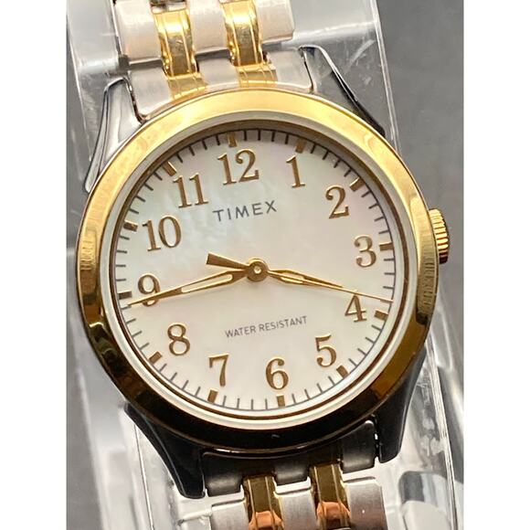 Timex TW2R48400 Womens Watch 28mm - New Battery - MOP - Face Expansion Band WR30 - Picture 2 of 7